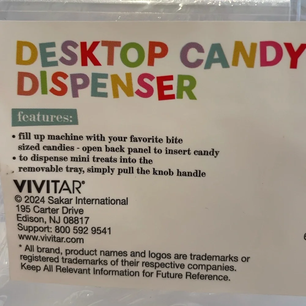 New Target Bullseye Playground Desktop Candy Dispenser / Vending Machine